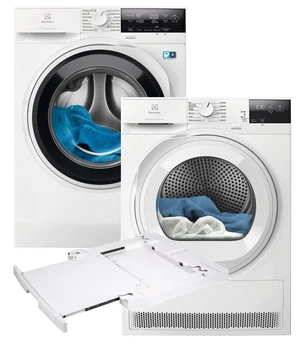 Комплект машин Electrolux Пральна EW7F3414U + Сушильна EW6D283YU + Планка E1WYHSK2