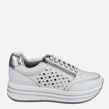 Sneakersy damskie do kostki Geox D25QHB085KY-C0626 37 24 cm Białe (8056206190214)