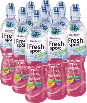 Упаковка безалкогольного витаминизированного негазированого напитка iFresh Imuno Plus Черника 0.5 л х 9 бутылок (4820115401211)
