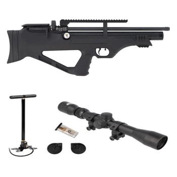 Пневматическая винтовка Hatsan FlashPuP S Set в подарок + насос Hatsan и прицел Optima 4*32