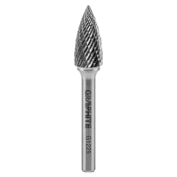 Фреза по металу HM, тип G (загострені гострі), 12 х 25 мм, хвостовик 6 х 45 мм. Graphite