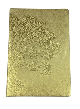 Ежедневник недатированный линия "Дерево" А5, 168 страниц Золотой Unison (110709NL gold)