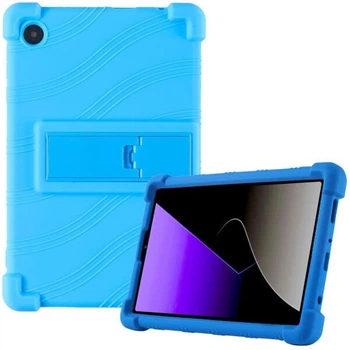 Защитный чехол Deexe Silicone Kickstand для Samsung Galaxy Tab A11 (X130/135) - Baby Blue