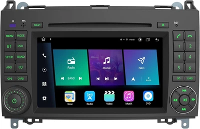 Штатная автомагнитола AWESAFE AW-M8B для Mercedes-Benz / 7" / Сенсорная / 2/32Гб / Android 12 / Apple CarPlay / Android Auto / Bluetooth / WI-FI / GPS / USB / CD / DVD / DAB+