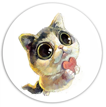 Белый попсокет ( popsocket ) для телефона Милый котик