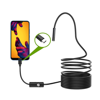 Эндоскоп Usb Type-c камера бороскоп водонепроницаемый 1м Endoscop