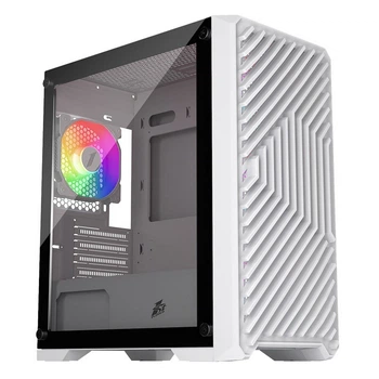 Корпус 1stPlayer T5-WH-4F1-W White без БП