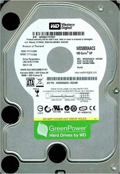 Жорсткий диск Western Digital Green 500GB 5400rpm 16MB WD5000AACS 3.5 SATA I (б/в)