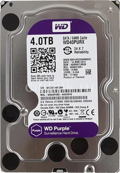 Жорсткий диск Western Digital Purple 4TB 64MB 5400rpm WD40PURX 3.5 SATA III (б/в)