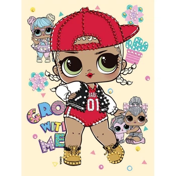Алмазная мозаика "L.O.L. Surprise! SWAG" Идейка AML1196, 15x20 см
