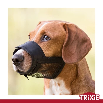 Намордник Trixie 19263 для собак закритий з сітчастою вставкою поліестер М 19-26 см/4,6 см (TX-19263) 4011905192635