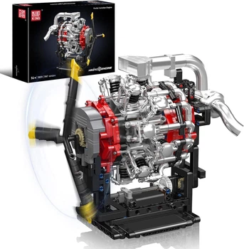 Конструктор двигатель авиационный радиальный Radial Aviation Engine Mould King моторизованный детский мотор разноцветный 1147 деталей 10211