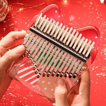 Калимба Hluru Huashu KHCG17 Acrylic Christmas Gift Box Kalimba (17 язычков, акрил) + кейс в подарок