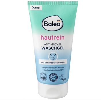 Гель для умывания Balea Skin Clean против прыщей с салициловой кислотой и цинком, 150 мл