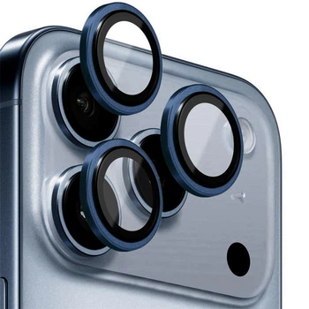 Захисне скло BlueO Metal на камеру для Apple iPhone 17 Pro / 17 Pro Max Dark Blue