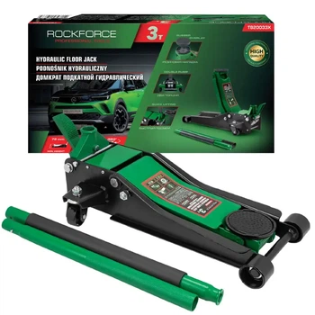 Домкрат подкатный 3т (75-465мм) двухпоршневой с педалью Rockforce RF-T820033X
