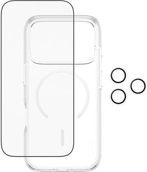 Etui plecki Panzer Glass CARE 3-in-1 Flagship Explorer Bundle do Apple iPhone 17 Pro Transparent (CR74977)