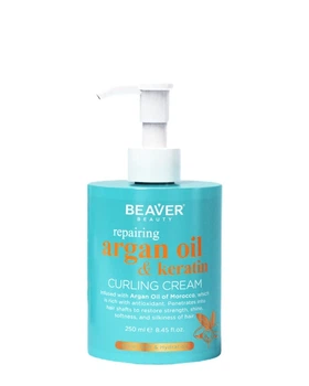 Крем с аргановым маслом для упругих кудрей Beaver professional Repairing Argan Oil & Keratin Curling Cream 250 мл