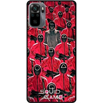 Силиконовый чехол бампер Candy для Xiaomi Poco M5S с картинкой Игра в кальмара
