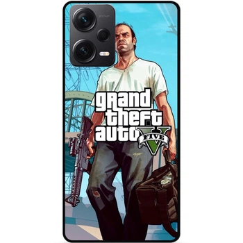 Силіконовий чохол бампер Candy для Xiaomi Redmi Note 12 5G з малюнком ГТА GTA