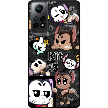 Чохол силіконовий бампер Candy для Xiaomi Redmi Note 11S з малюнком Котик