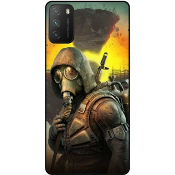 Силіконовий чохол бампер Candy для Xiaomi Poco M3 із малюнком Сталкер Stalker