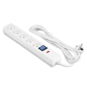 Мережевий фільтр 2E 5хSchuko, 3 м (2E-SP515OSM3WH)