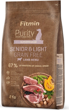 Sucha karma dla psów Fitmin Purity Grain Free Senior Light Jagnięcina 2 kg (8595237016082)