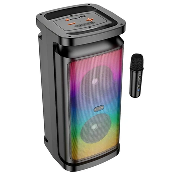 Портативна колонка система караоке Bluetooth BOROFONE BP25 Vida з 1-м мікрофоном 20W Black