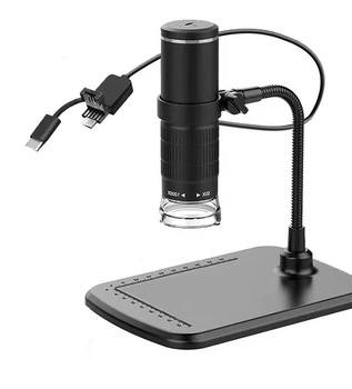 Мікроскоп цифровий USB\MicroUSB\Type C провідний для Android та PC , збільшення 50X-1000X