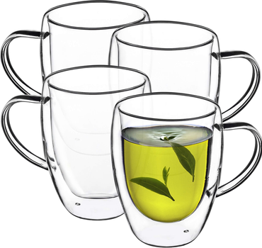 Zestaw kubków Kadax Forli z podwójną ścianką 350 ml 4 szt (5902730383932)