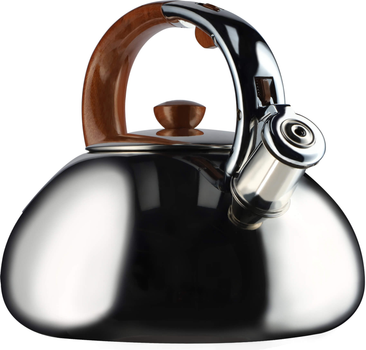 Czajnik stalowy Kadax z gwizdkiem Srebrny 2.5 l (5903699434949)
