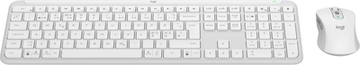 Zestaw bezprzewodowy Logitech MK950 Off-White (920-012489)