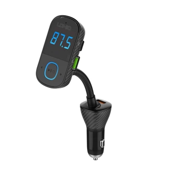 Адаптер автомобільний Ldnio with Bluetooth FM C705Q |2USB/1Type-C/AUX, PD/QC4.0, 43W/5A| Black