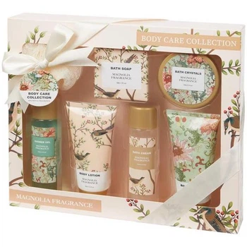 Подарочный набор (7 в 1) по уходу за телом с ароматом магнолии Body care collection magnolia fragrance