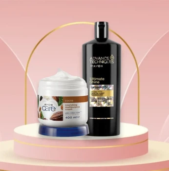Набір Avon крем для тіла 400 мл та шампунь 700 мл