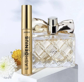 Набір Avon жіночий аромат Luck 50 мл та туш для вій 5в1