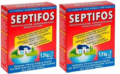 Биоактиватор Септифос Septifos vigor бактерии - 2,4кг (2 пакета 1200г. с мерной ложкой)