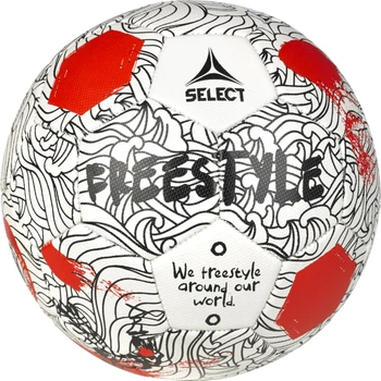 М'яч футбольний для фрістайлу SELECT Freestyle v24 (003) біло/червоний, 4.5 (розмір 4.5)