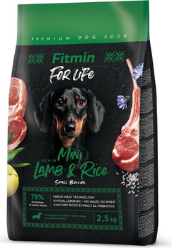 Sucha karma dla psów Fitmin For Life Mini Jagnięcina 2.5 kg (8595237034277)