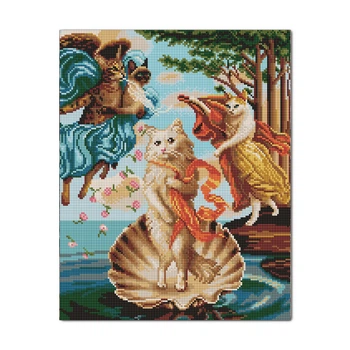 Алмазная мозаика «Кошачья Венера»