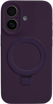 Панель Evelatus Premium Magsafe Soft Touch Silicone with Stand для Apple iPhone 16 Purple (EVEAPP16PMSSTSP)