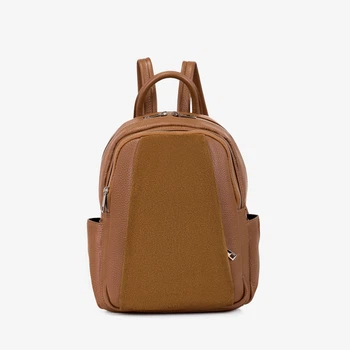 Рюкзак женский кожаный Regina Notte Backpack 4041 Темно-рыжий