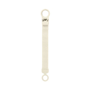 Тримач-стрічка для пустушки з петлею BIBS Pacifier Clip Loop, Ivory