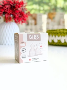 Сменные соски для бутылочки BIBS Bottle Nipple 2 шт Silicone Medium Flow (средний поток)