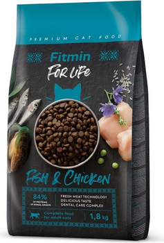 Sucha karma dla kotów Fitmin For Life Adult Ryba i Drób 1.8 kg (8595237032068)