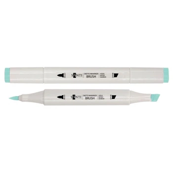Маркер двусторонний акварельный Santi sketch SM-89 391119 светло-мятный