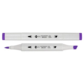 Маркер двусторонний акварельный Santi sketch SM-83 391113 глубокий фиолетовый