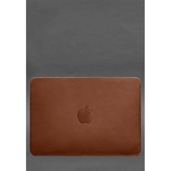 Кожаный чехол для MacBook Air 15-inch (2023) Светло-коричневый