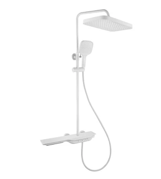 Душевая система тропический душ с термостатом Mixxus Premium SPACE-009-J White MI6543